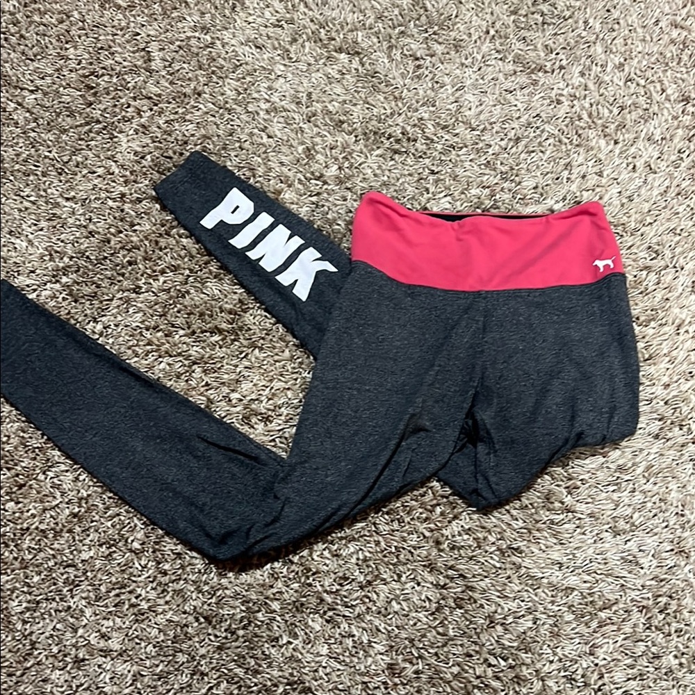 Victoria's Secret PINK Leggings - Black and Pink